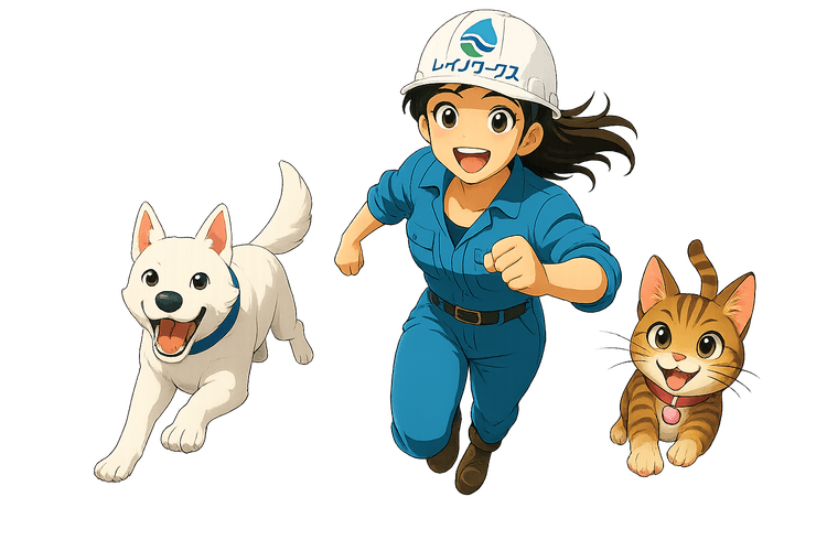 お問い合わせを案内するキャラクター