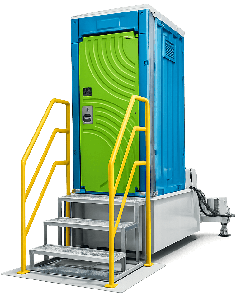 どんな場所にも設置できるウォータストイレの外観